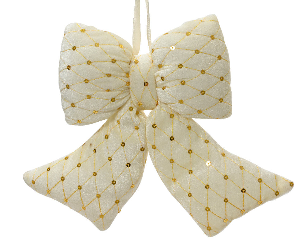 Velvet Bow - Ivory