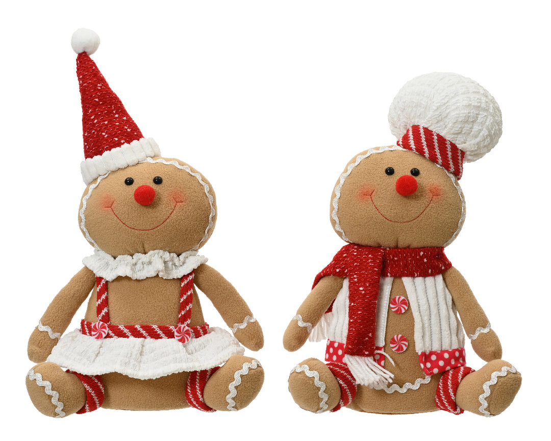 35cm Gingerbread Polyester Sitting