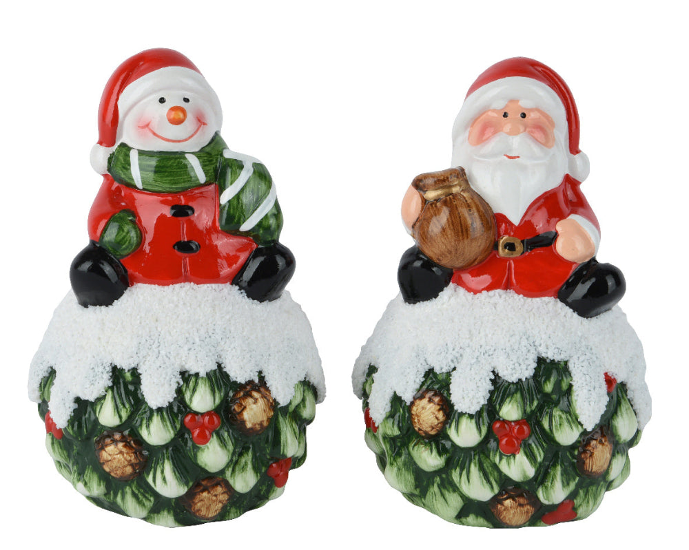 12.5cm Figure On Festive Pinecone