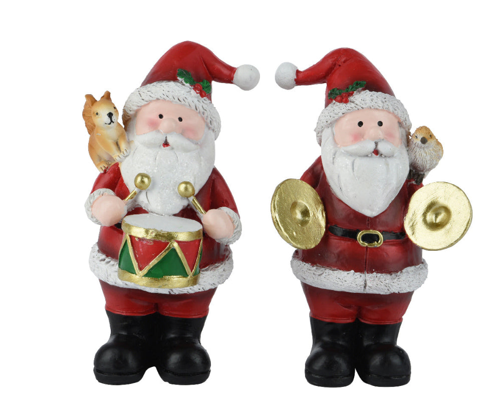 13.8cm Santa Playing Instrument