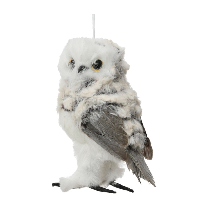 Grey/White Owl Ornament