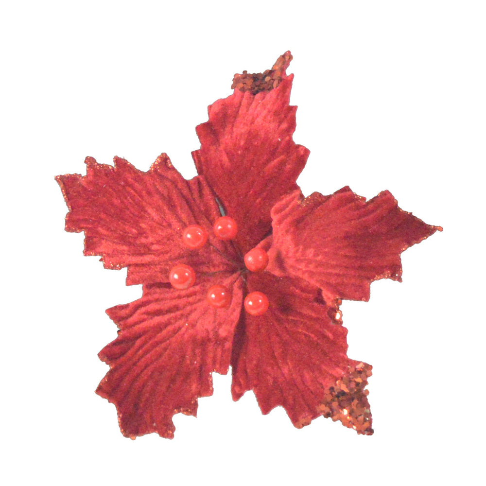 Large Clip On Poinsettia