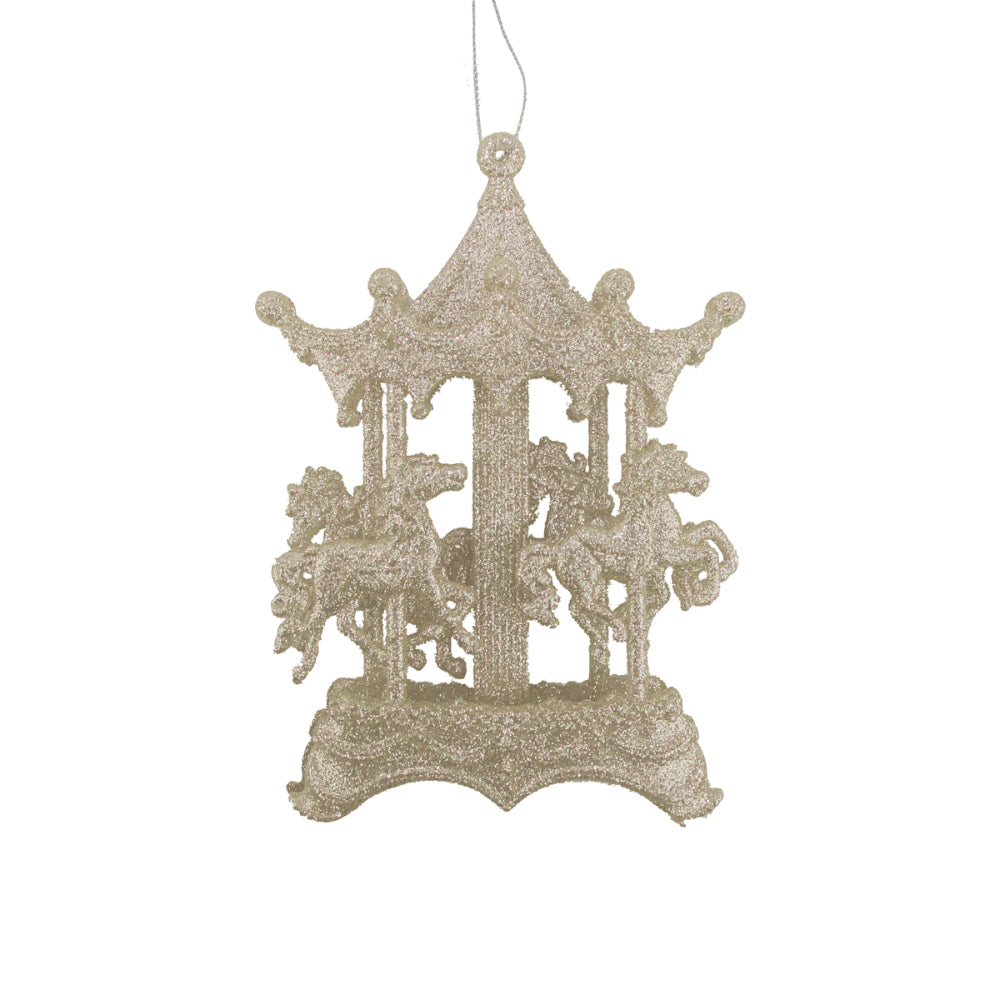 hanging ornament with glittery Gold