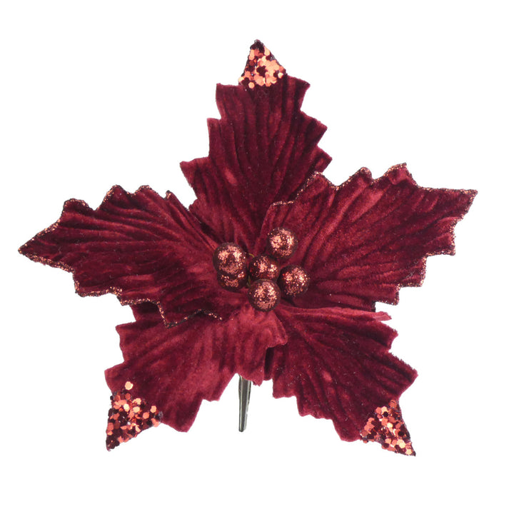 Large Clip On Poinsettia