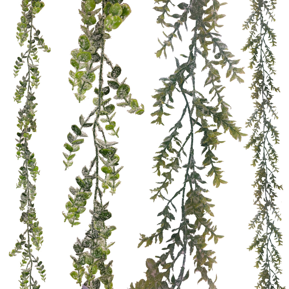 green leaf garlands