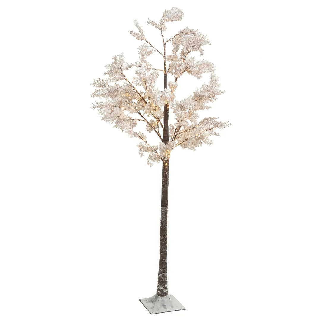 5ft Micro LED Tree White Flower