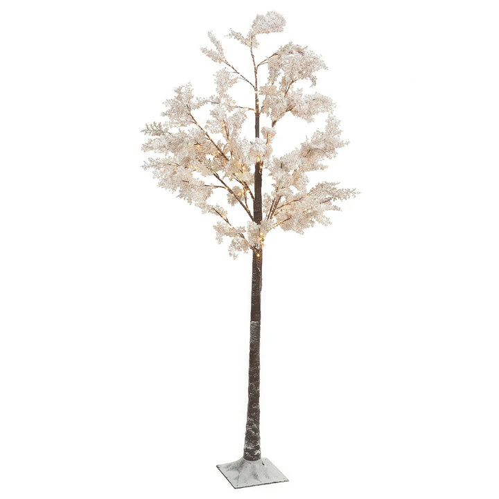 5ft Micro LED Tree White Flower