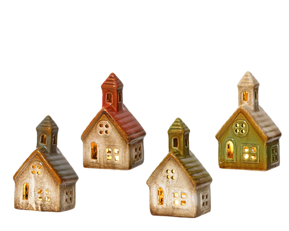 5.5cm LED Stoneware House
