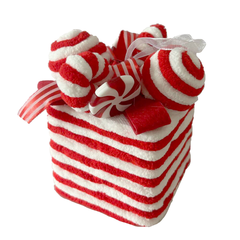 candy cane shaped gift bag 