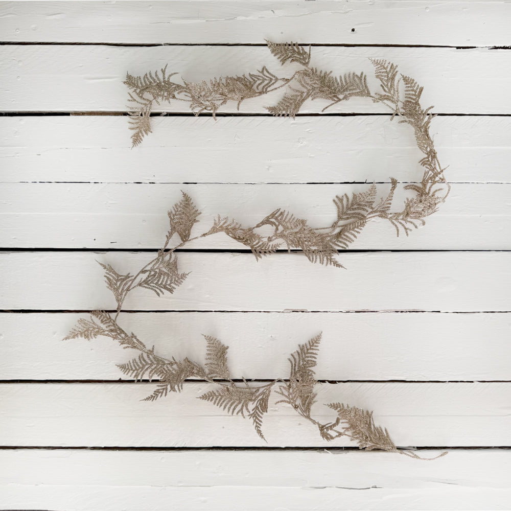 Glitter Fern Garland