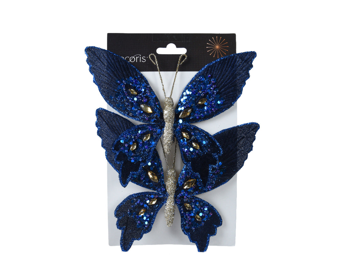 kaemingk velvet butterflies - night blue