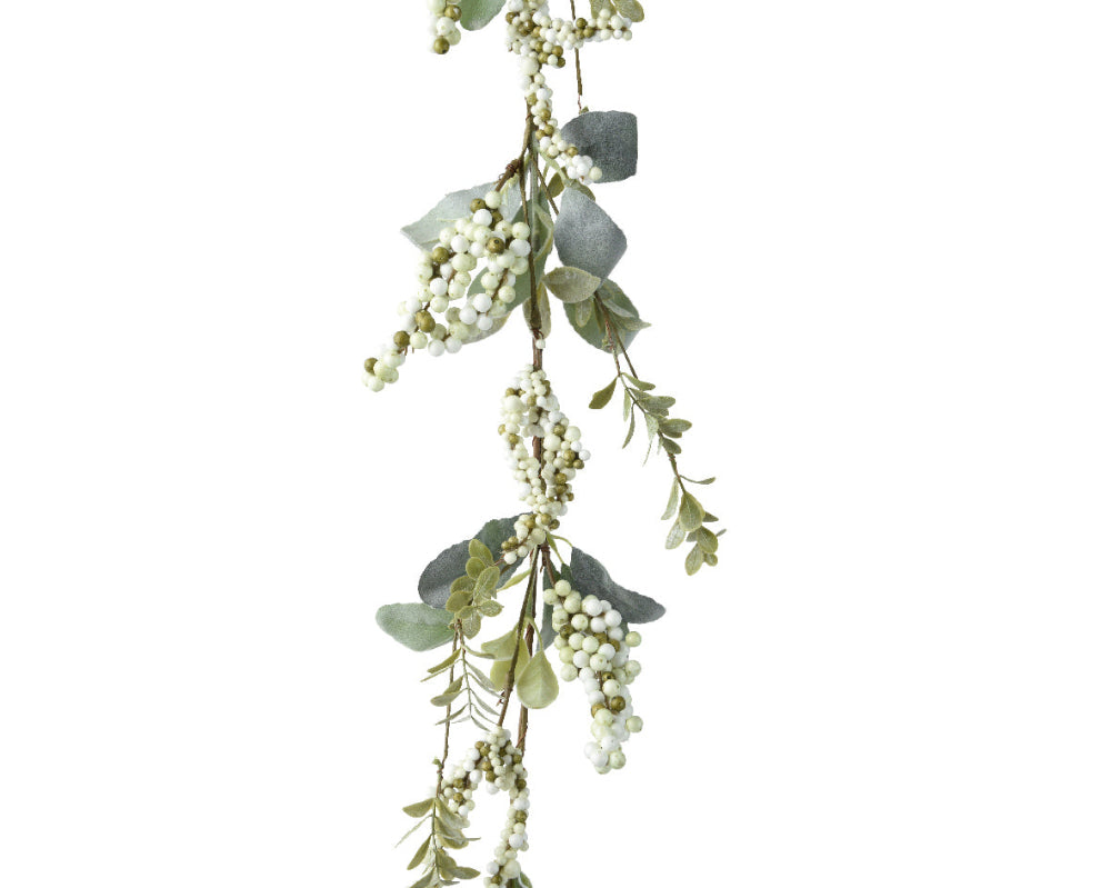 4ft Garland With Foam Berries