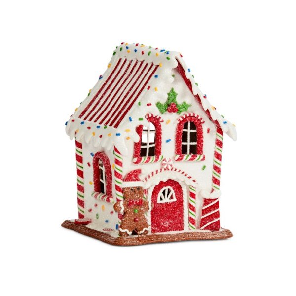 Battery Operated Gingerbread Candy Cabin