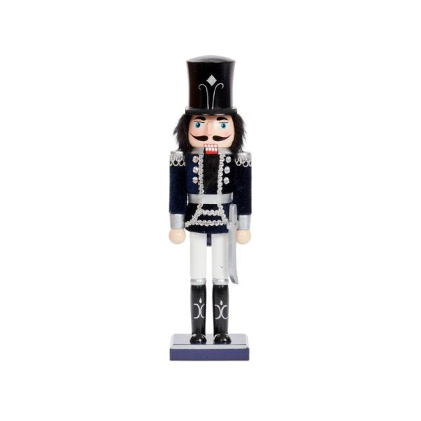 Nutcracker Large - Navy & Silver