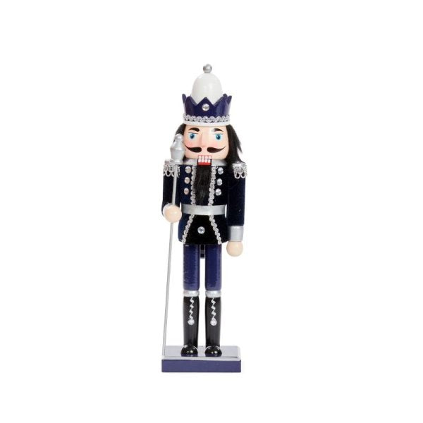 Nutcracker Large - Navy & Silver