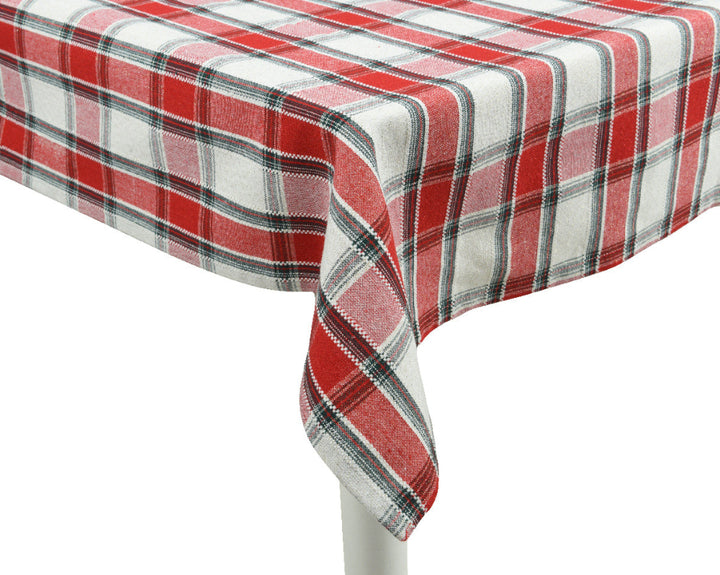 L180xW140cm Tablecloth Cotton With Tartan Check