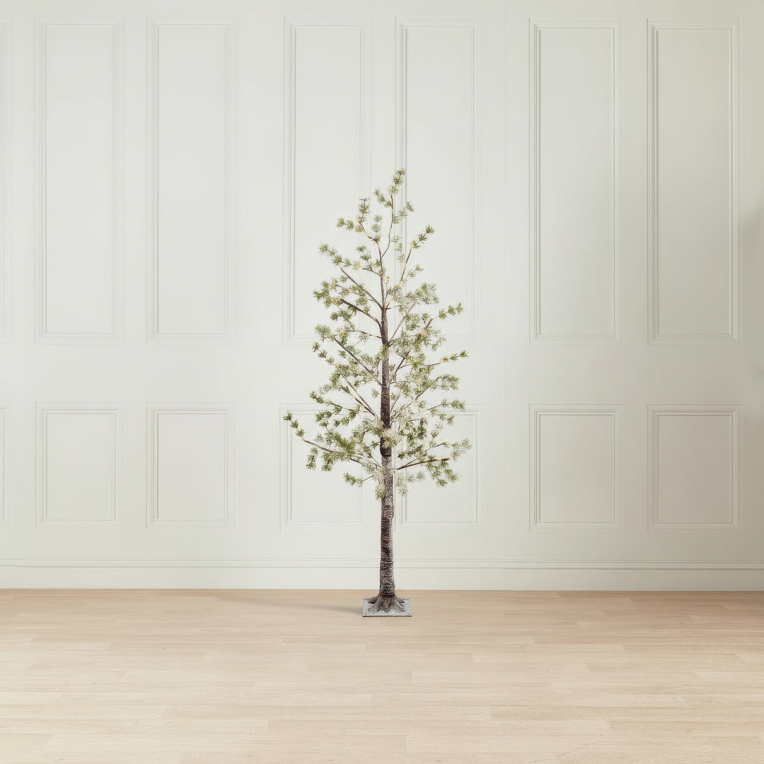 lumineo led tree w/ green leaves - 180cm