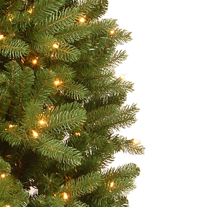 7.5ft Newberry Spruce Slim Pre-Lit Christmas Tree with 450 Warm White LEDs