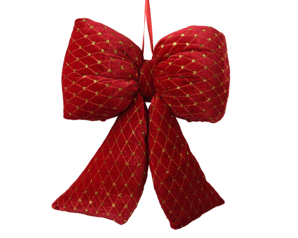 Velvet Bow - Red