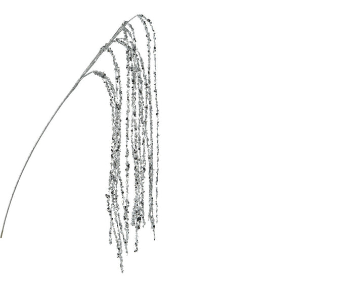 Spray With Hanging Spangles Silver