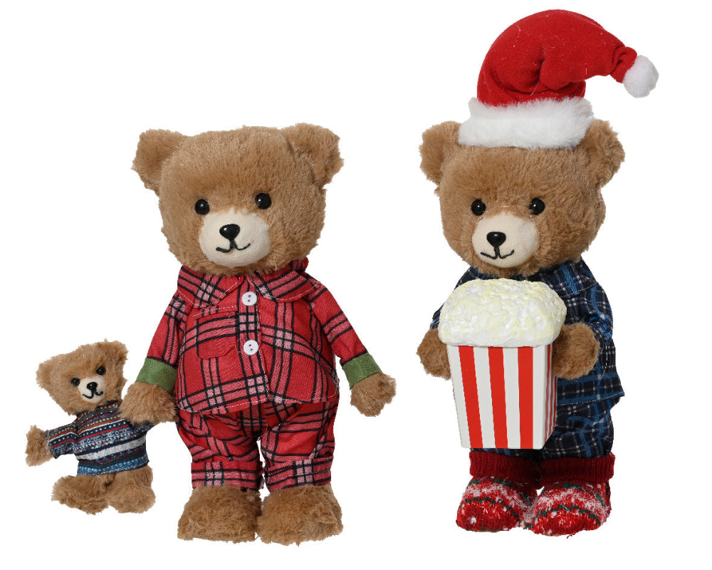 33cm Bear Polyester In Pajamas