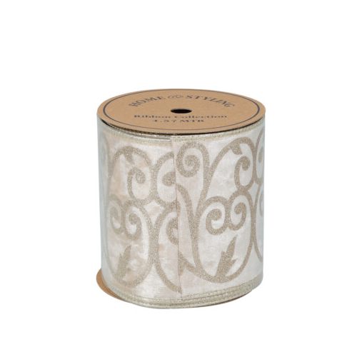 4.5m Velvet Ribbon - Champagne