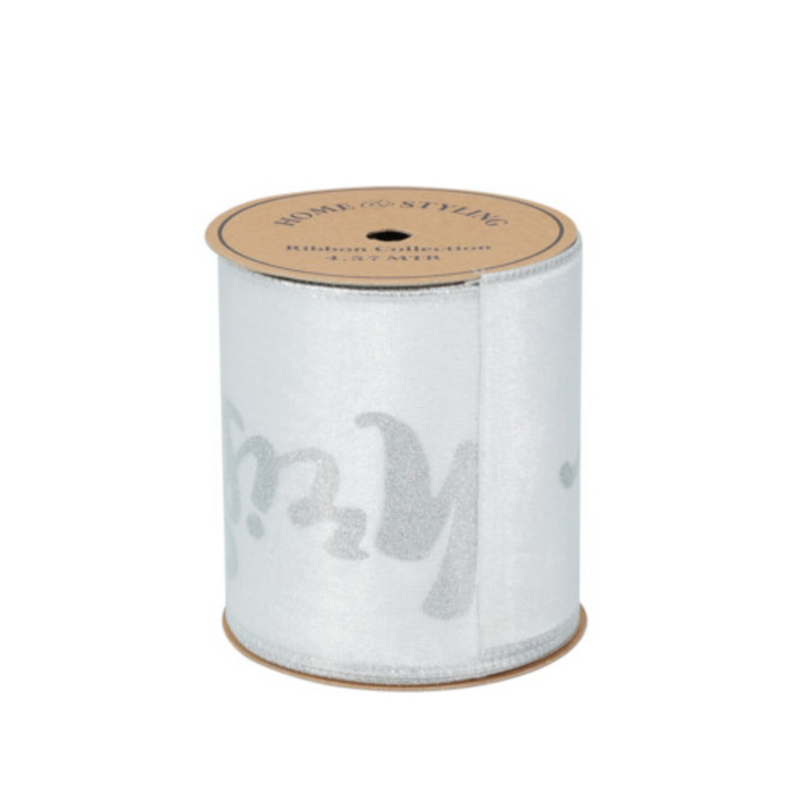 4.5m Velvet Ribbon - Silver