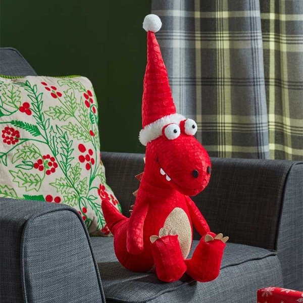 Seated Festive Dino