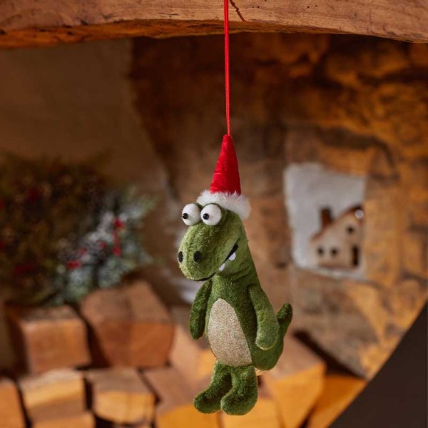 Festive Dino Pendant - Green