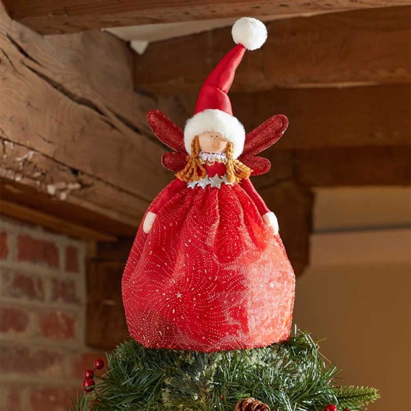 Fairy Magic Large Tree Topper - Ruby