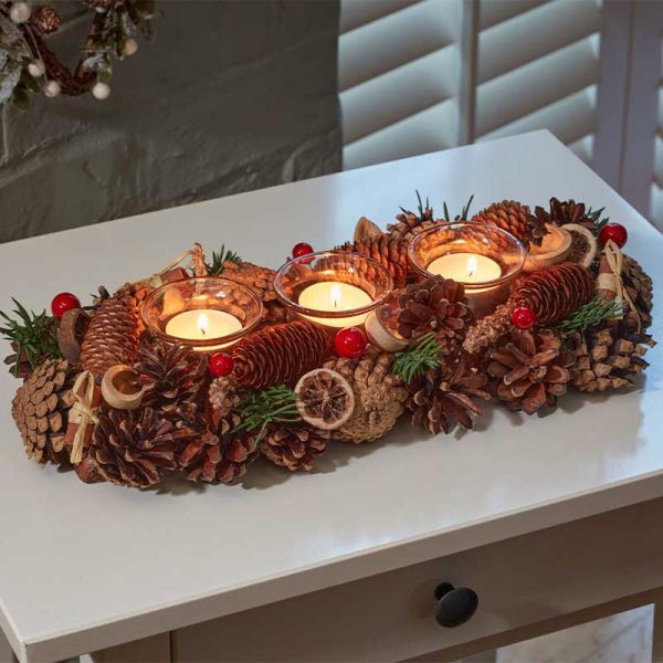 WinterSpice Trio Candle Holder