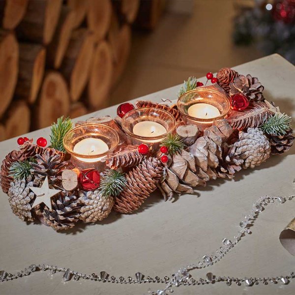 FrostStar Trio Candle Holder