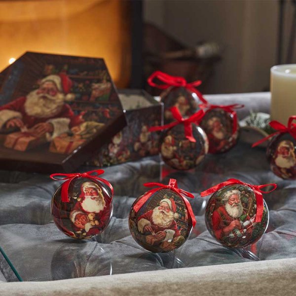 Vintage Baubles Santa's Workshop - Set of 7