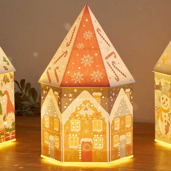 Battery Operated In Lit Decor House - Gingerbread