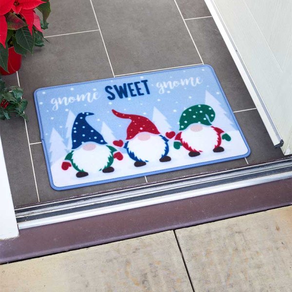 Chirstmas Doormat - Gnome Sweet Gnome