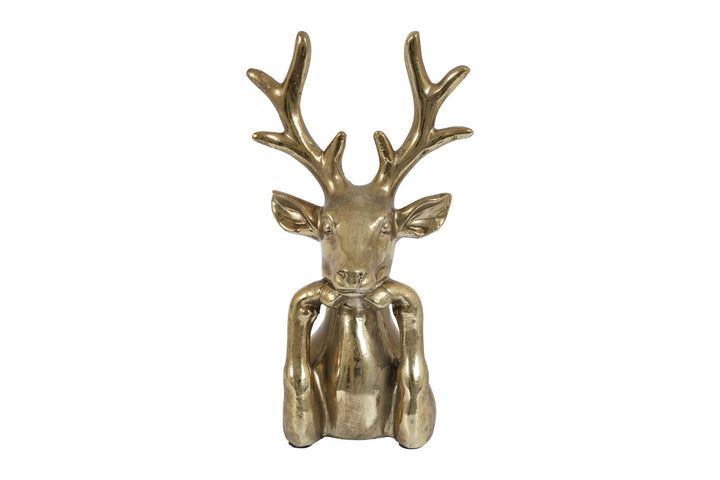 Zen Deer Ornament Gold / 20.5cm