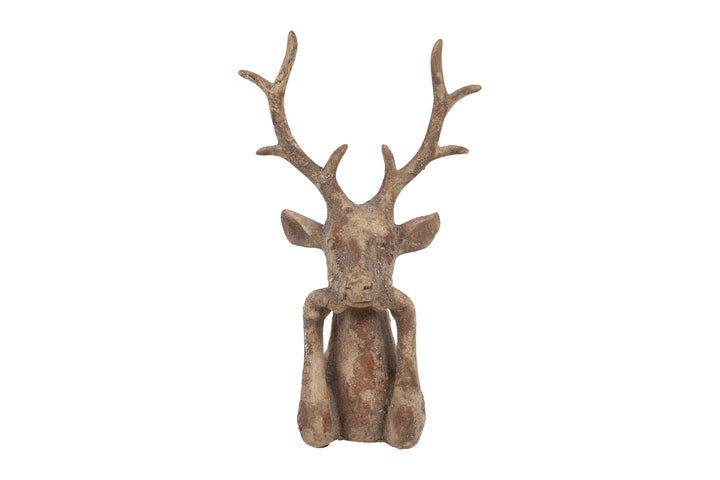 Zen Deer Ornament Grey / 41cm