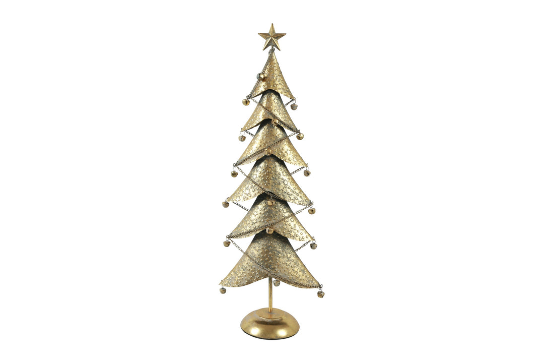 Balas Metal Christmas Tree, Gold 80cm
