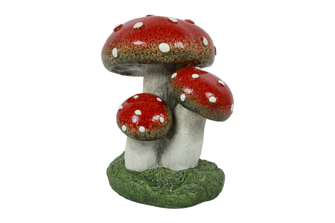 Fallon Mushroom Ornaments, Multicolour Set of 3 small, 22.5cm