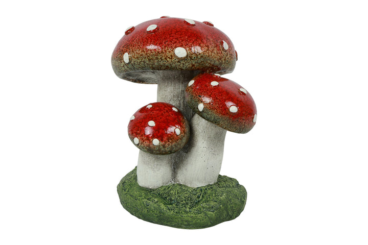 Fallon Mushroom Ornaments, Multicolour Set of 3 small, 22.5cm