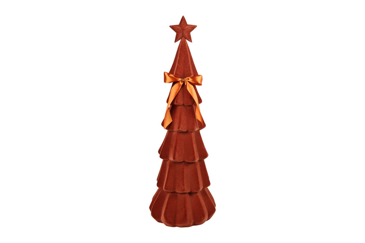 Connor Velvet Christmas Tree Rust / 76cm