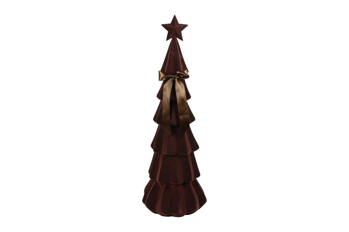Connor Velvet Christmas Tree Purple / 76cm
