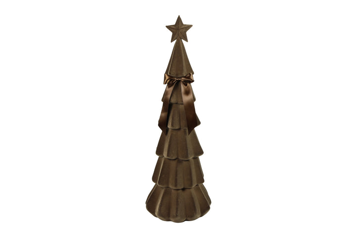 Connor Velvet Christmas Tree Brown / 76cm