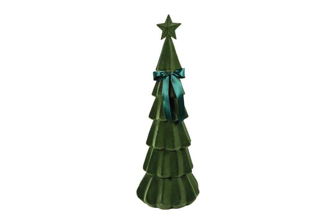 Connor Velvet Christmas Tree Light Green / 76cm