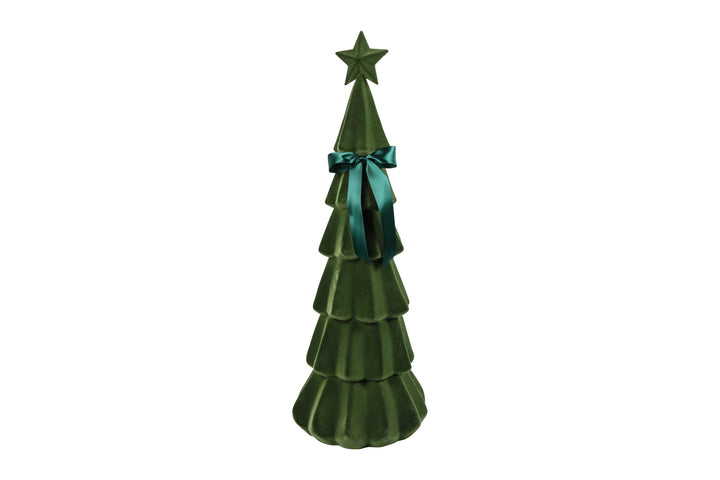 Connor Velvet Christmas Tree Light Green / 76cm