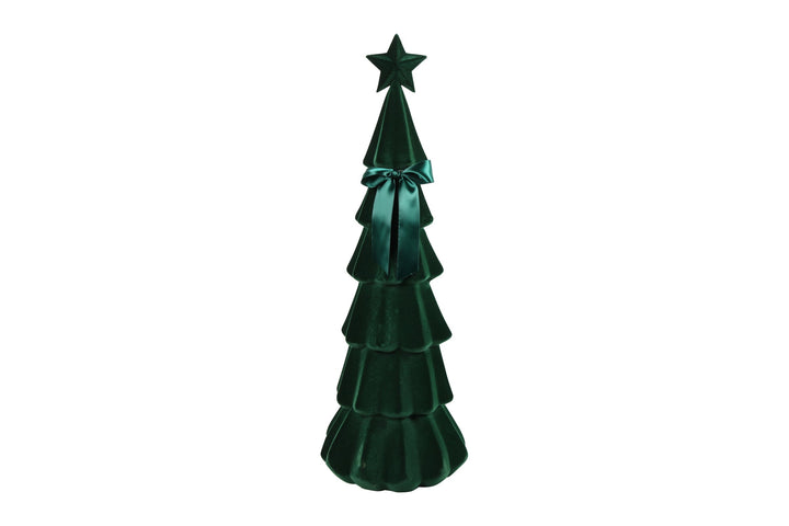 Connor Velvet Christmas Tree Green / 76cm