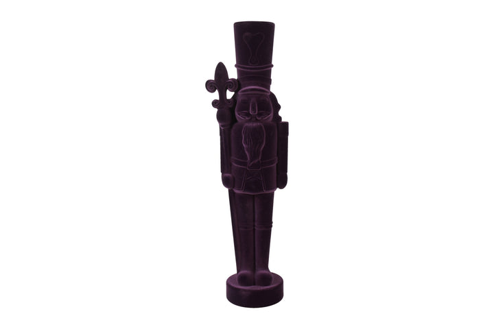 King Velvet Nutcracker Purple / 79cm with staff