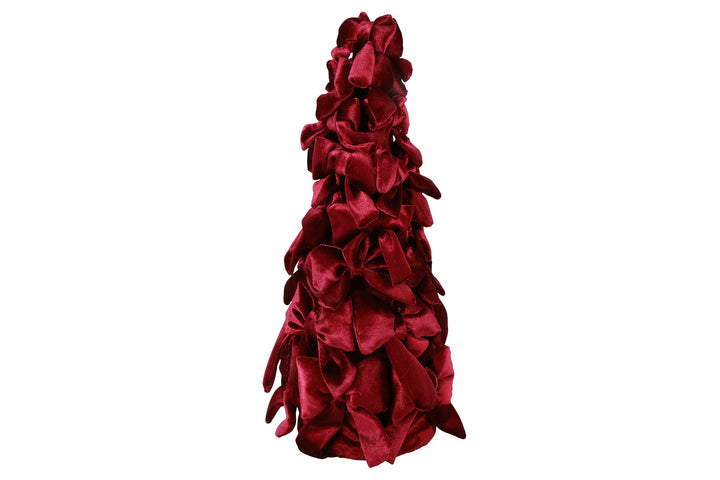 Royals Velvet Bow Christmas Tree Purple / 40cm