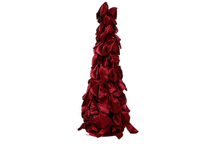 Royals Velvet Bow Christmas Tree Purple / 60cm