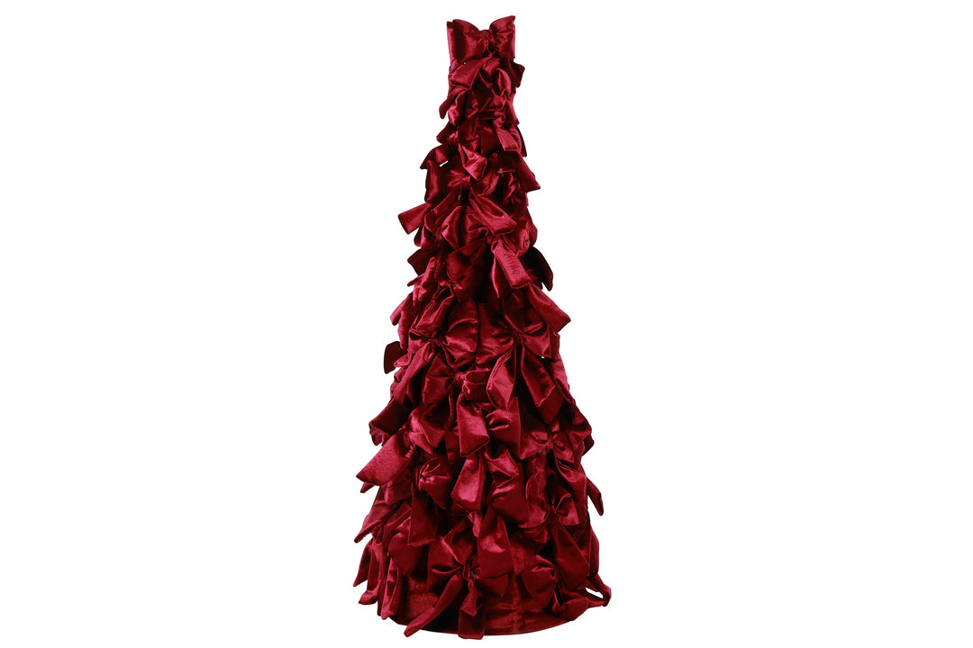 Royals Velvet Bow Christmas Tree Purple / 80cm